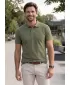 Tricou pentru bărbați cu guler ALTISPORT NoPrint NP/ALM302 KAKI
