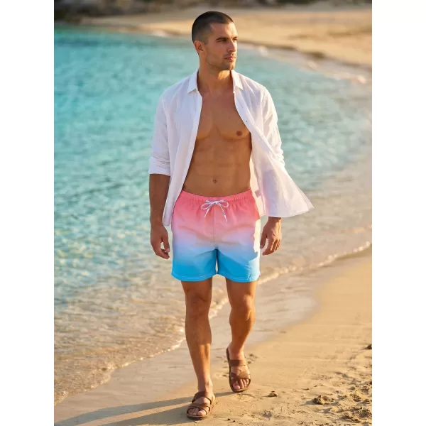  Pantaloni scurți de înot pentru bărbați SAM 73 DINO MS 816 OMBRE 