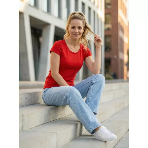  Tricou pentru femei ALTISPORT NoPrint NP/ALW221 ROȘU 
