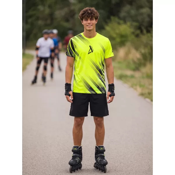  Tricou funcțional premium pentru bărbați ALTISPORT VOJ/ALM028TR01 GALBEN NEON 