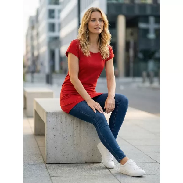  Tricou lung de damă ALTISPORT NoPrint NP/ALW321 ROȘU 