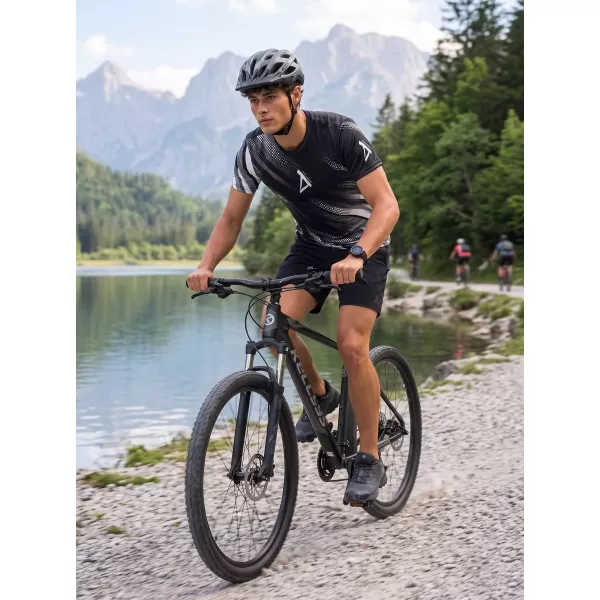  Tricou funcțional premium pentru bărbați ALTISPORT VOJ/ALM028TR01 ALB-NEGRU 