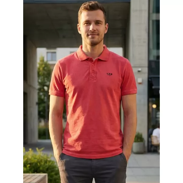  Tricou pentru bărbați KIXMI SPENCER ROSU ALBASTRU 