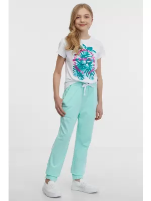 Pantaloni de trening pentru fete SAM 73 SULA KK 528 MENTĂ