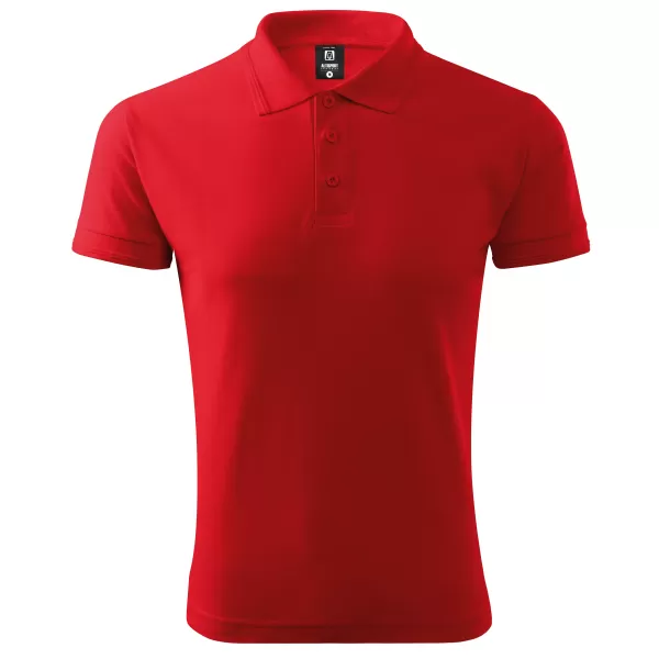  Tricou pentru bărbați cu guler ALTISPORT NoPrint NP/ALM302 ROȘU 