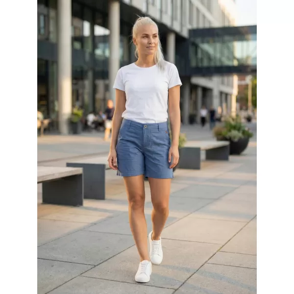  Pantaloni scurți de damă SAM 73 AURORA WS 793 ALBASTRU MEDIU 