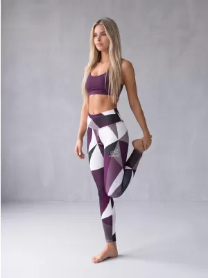 Jambiere lungi premium de damă ALTISPORT VOJ/ALW007LEG01 VIOLET