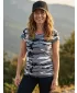 Tricou pentru femei ALTISPORT NoPrint NP/ALW22C GRI CAMUFLAJ