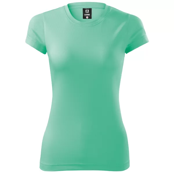  Tricou funcțional de damă ALTISPORT NoPrint NP/ALW041 MENTĂ 