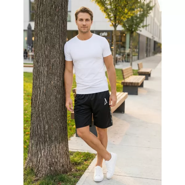  Pantaloni scurți funcționali premium pentru bărbați ALTISPORT VOJ/ALM021KRA01 NEGRU 
