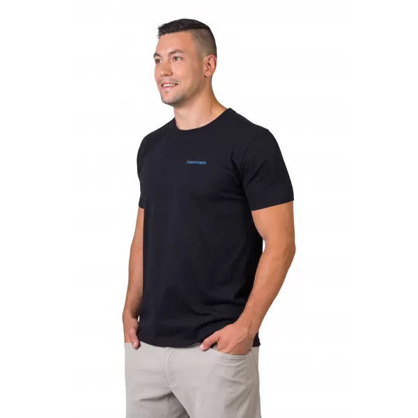  Tricou pentru bărbați HANNAH RAVI ANTRACIT/ALB 