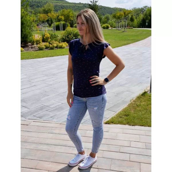  Tricou pentru femei ALTISPORT CAMILA ALBASTRU INCHIS 
