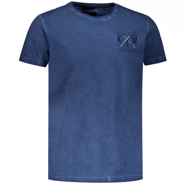  Tricou pentru bărbați KIXMI SOREN ALBASTRU INCHIS 