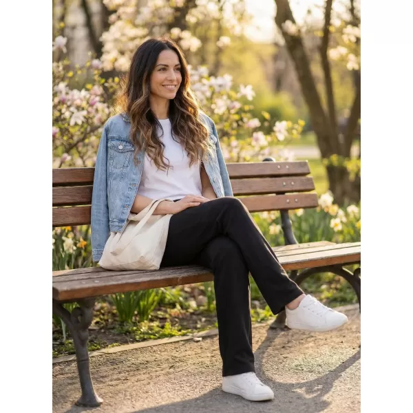  Pantaloni de trening pentru femei ALTISPORT NoPrint NP/ALW806 NEGRU 