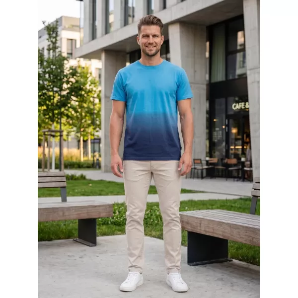  Tricou pentru bărbați SAM 73 VITO MT 833 ALBASTRU STRĂLUCITOR 