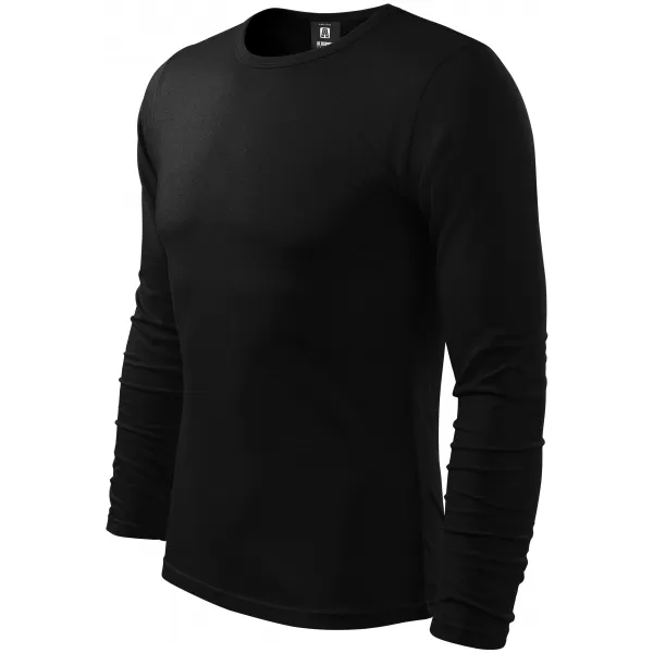  Tricou pentru bărbați cu mâneci lungi ALTISPORT NoPrint NP/ALM911 NEGRU 