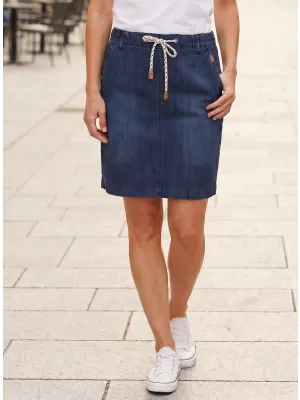 Fusta de dama SAM 73 GISELA WZ 845 DENIM ÎNCHIS LA CULOARE