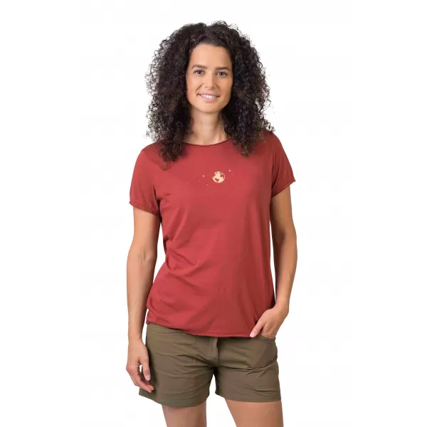  Tricou pentru femei HANNAH EDITH MARSALA 