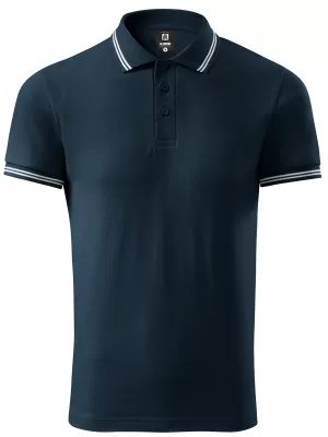 Tricou pentru bărbați cu guler ALTISPORT NoPrint NP/ALM912 ALBASTRU MARIN