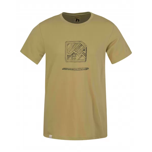 Tricou pentru bărbați HANNAH MIKO KAKI/ANTRACIT 