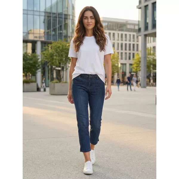  Pantaloni 3/4 dama SAM 73 ANTONELLA WK 813 DENIM ÎNCHIS LA CULOARE 