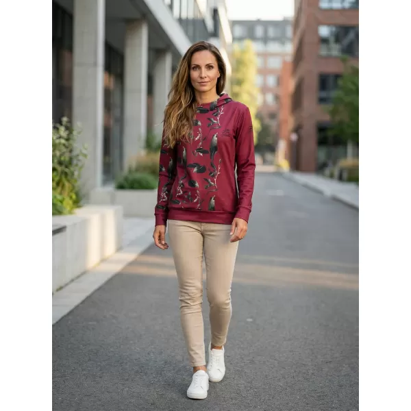  Hanorac funcțional premium pentru femei ALTISPORT VOJ/ALW026MI01 BURGUNDIA 