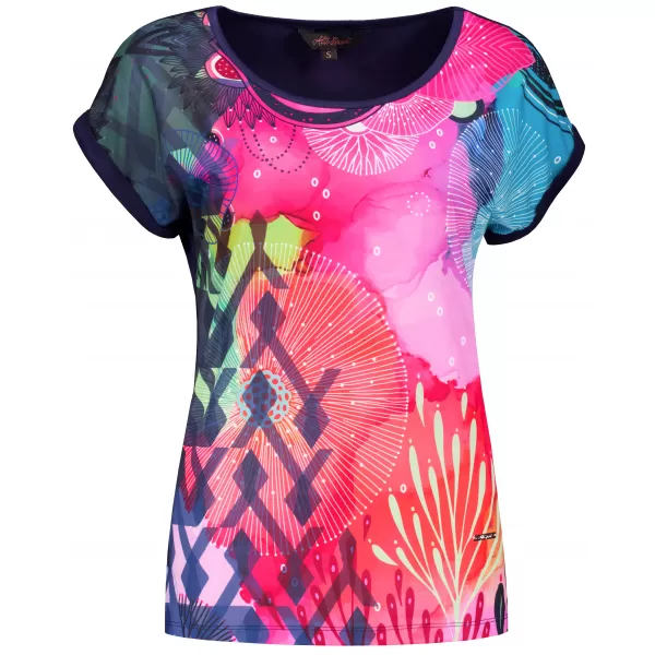  Tricou pentru femei ALTISPORT CLARETA ALBASTRU INCHIS 