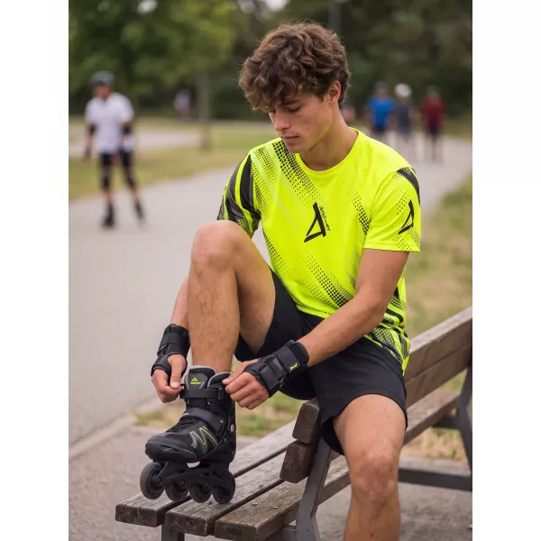  Tricou funcțional premium pentru bărbați ALTISPORT VOJ/ALM028TR01 GALBEN NEON 