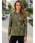 Hanorac funcțional premium pentru femei ALTISPORT VOJ/ALW025MI01 MILITAR