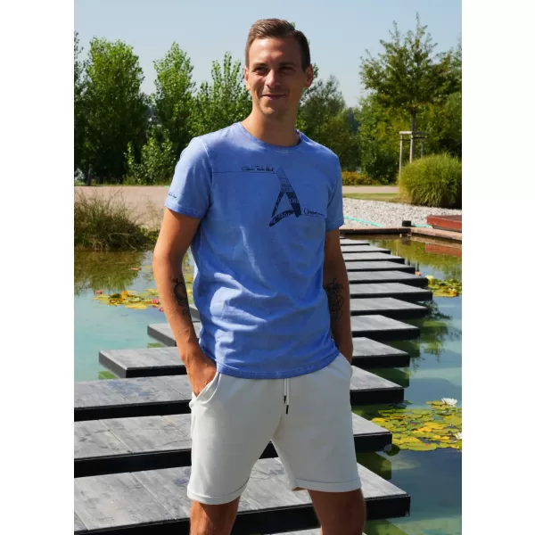  Tricou pentru bărbați ALTISPORT CADMAN ALBASTRU 