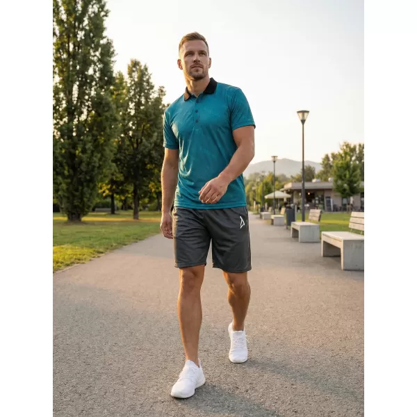  Pantaloni scurți funcționali premium pentru bărbați ALTISPORT VOJ/ALM013KRA01 GRI 