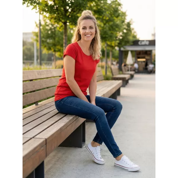  Tricou pentru femei ALTISPORT NoPrint NP/ALW021 ROȘU 