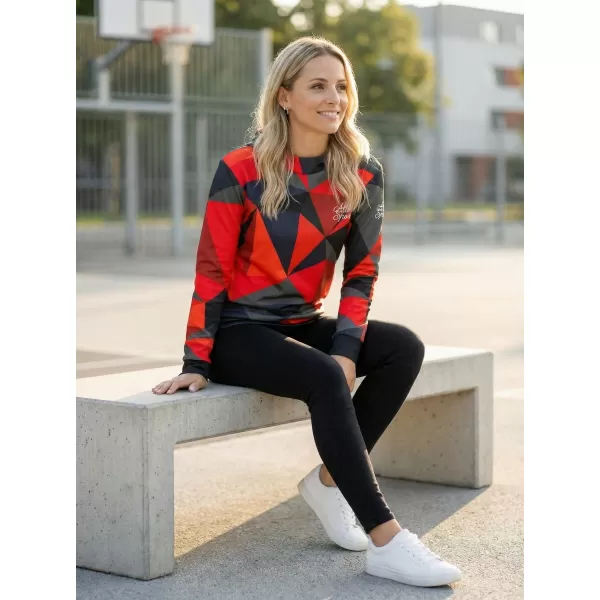  Hanorac funcțional premium pentru femei ALTISPORT VOJ/ALW007MI01 ROȘU 