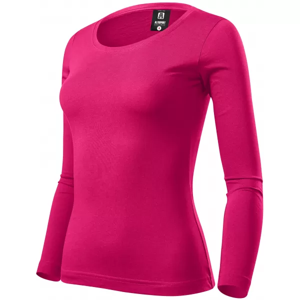  Tricou de damă cu mâneci lungi ALTISPORT NoPrint NP/ALW961 ZMEURĂ 