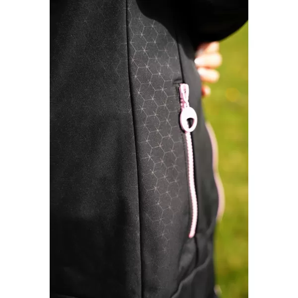  Palton softshell dama ALTISPORT CIARA NEGRU ROZ 