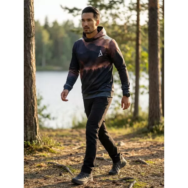  Hanorac funcțional premium pentru bărbați ALTISPORT VOJ/ALM030MI01 VIOLET 