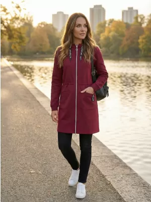 Hanorac de dama ALTISPORT CELIA BURGUNDIA