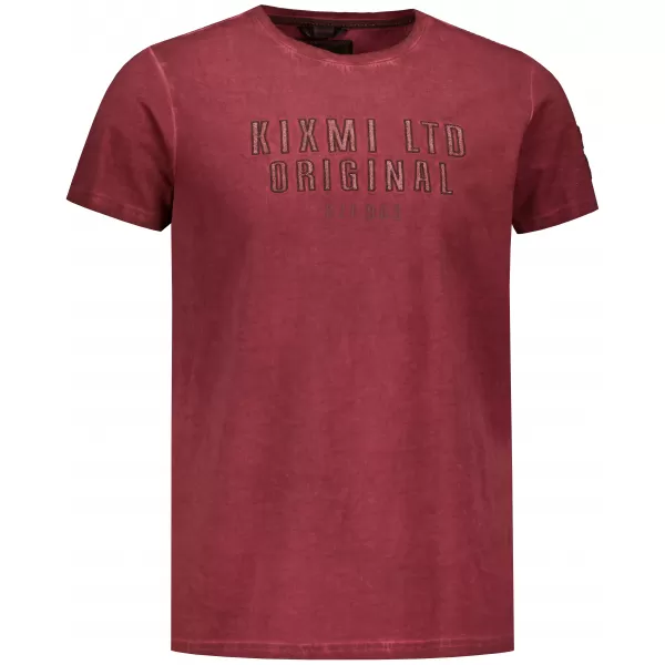  Tricou pentru bărbați KIXMI SALEM BURGUNDIA 