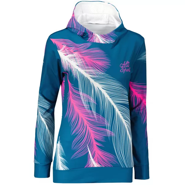  Hanorac funcțional premium pentru femei ALTISPORT VOJ/ALW001MI01 BENZINĂ/ROZ 