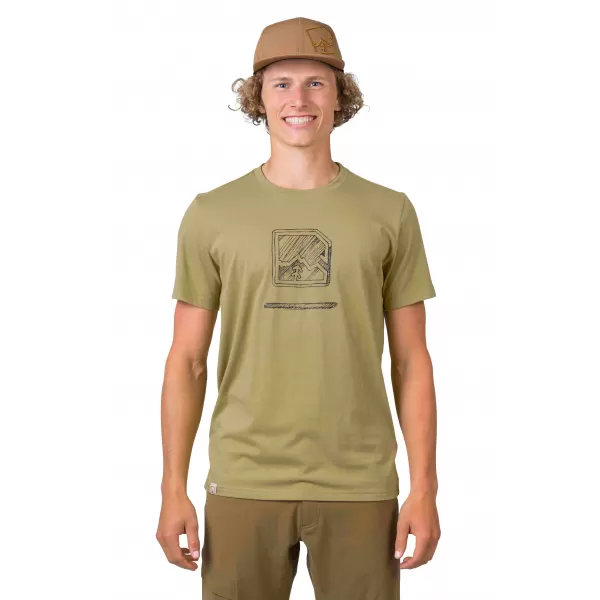  Tricou pentru bărbați HANNAH MIKO KAKI/ANTRACIT 