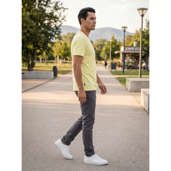  Tricou pentru bărbați SAM 73 FIDEL MT 844 GALBEN DESCHIS 