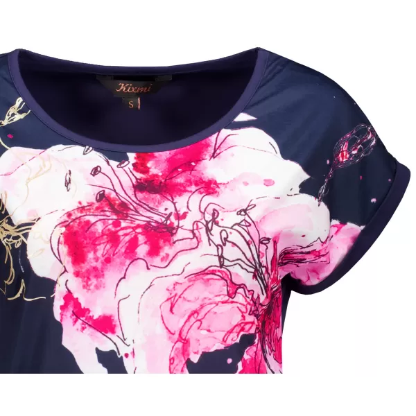  Tricou pentru femei KIXMI SAKURA ALBASTRU INCHIS 