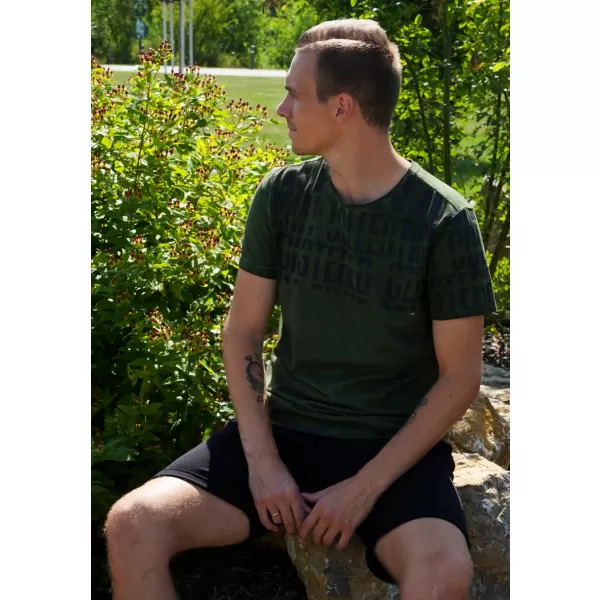  Tricou pentru bărbați KIXMI SENON MILITAR 