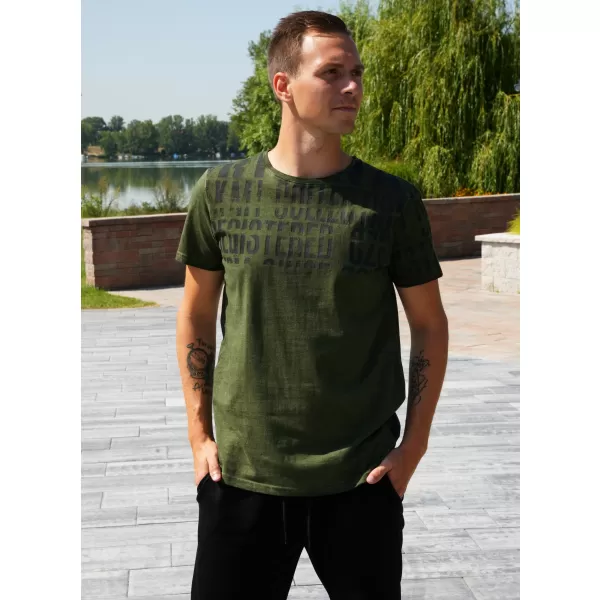  Tricou pentru bărbați KIXMI SENON MILITAR 
