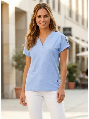 Tricou pentru femei KIXMI SELENA ALBASTRU DESCHIS