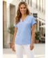 Tricou pentru femei KIXMI SELENA ALBASTRU DESCHIS