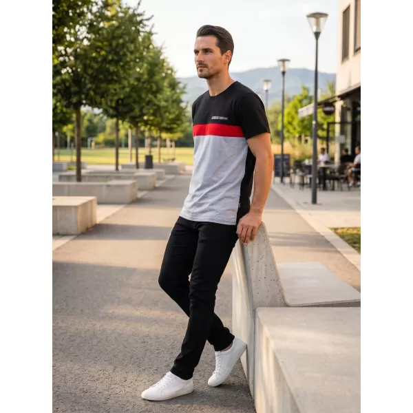  Tricou pentru bărbați SAM 73 ERNESTO MT 840 GRI DESCHIS 