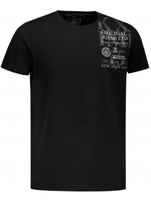 Tricou pentru bărbați KIXMI SEDRICK NEGRU