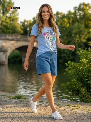 Tricou pentru femei KIXMI SINDY NEGRU
