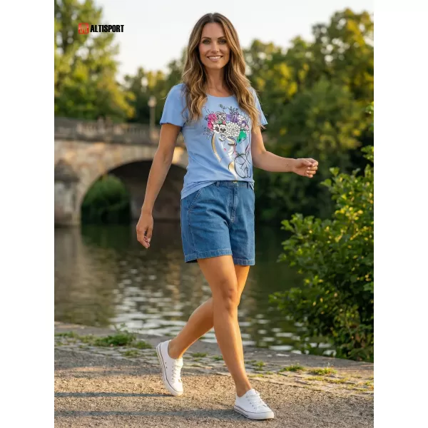  Tricou pentru femei KIXMI SINDY NEGRU 